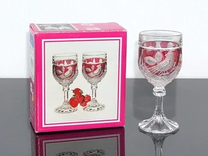 HOFBAUER BYRDES ROJO PÁJARO CRISTAL UTENSILIOS DE REGALO COPAS DE VINO (109/2) - NUEVO - JUEGO DE 2 - Imagen 1 de 4