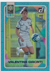 2023 Donruss FIFA Women’s World Cup  Blue #85 VALENTINA GIACINTI #31/99 ITALY - Picture 1 of 2