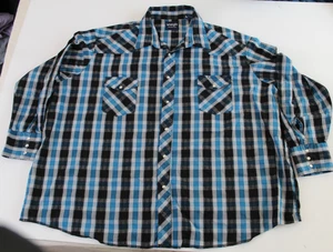 Camisas occidentales Wrangler vintage para hombre camisa a presión perla talla 4X - Imagen 1 de 4