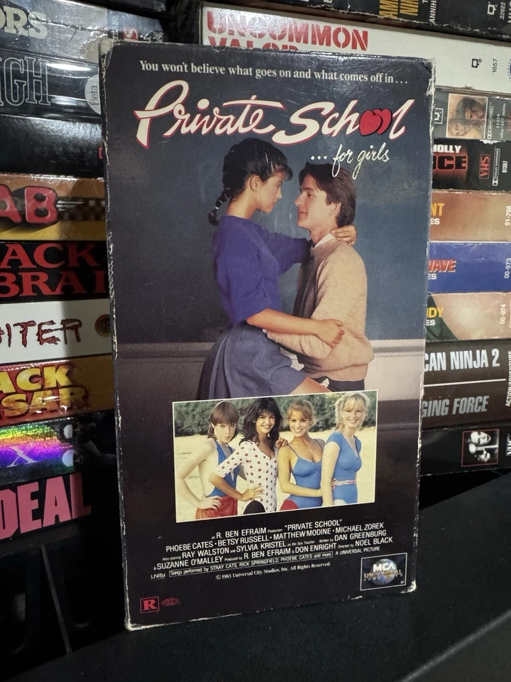 PRIVATE SCHOOL FOR GIRLS VHS PHOEBE CATES MATTHEW MODINE SYLVIA KRISTEL HTF - Image 1 of 4