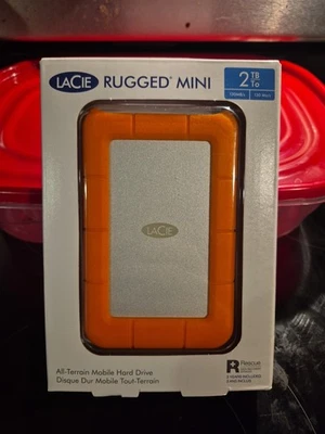 LaCie Rugged USB-C 2TB External Hard Drive Portable HDD - Image 1 of 4