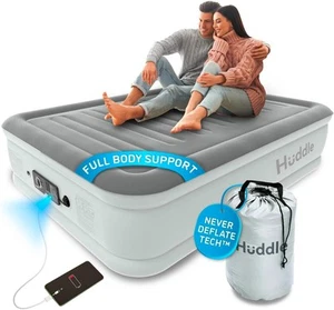 Huddle Inflatable Air Bed with Dual Pump SlumberGuard Technology, Full Size - Picture 1 of 5