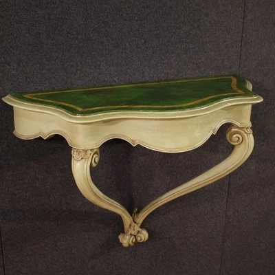 Italian console lacquered painted antique style furniture table 20th century - Image 1 of 4