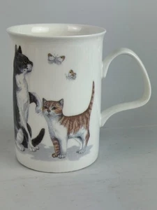 ROY KIRKHAM 1989 CAT LOVERS FINE BONE CHINA CATS COFFEE/TEA CUP/MUG ~ ENGLAND - Picture 1 of 3