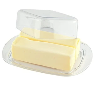Butter Dish with Lid, Butter Keeper, Plastic Butter Holder Tray Container, Ho... - Picture 1 of 6