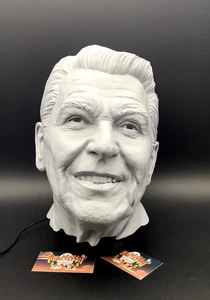 Ronald Reagan Bust Headphone Stand - 40 US President Deco - Paintable Bust Gift - Picture 1 of 9