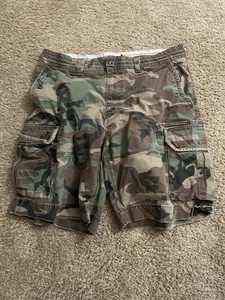 Polo Ralph Lauren Shorts Mens 38 Green Brown Camo Cargo Polo Chino Field Utility - Picture 1 of 6