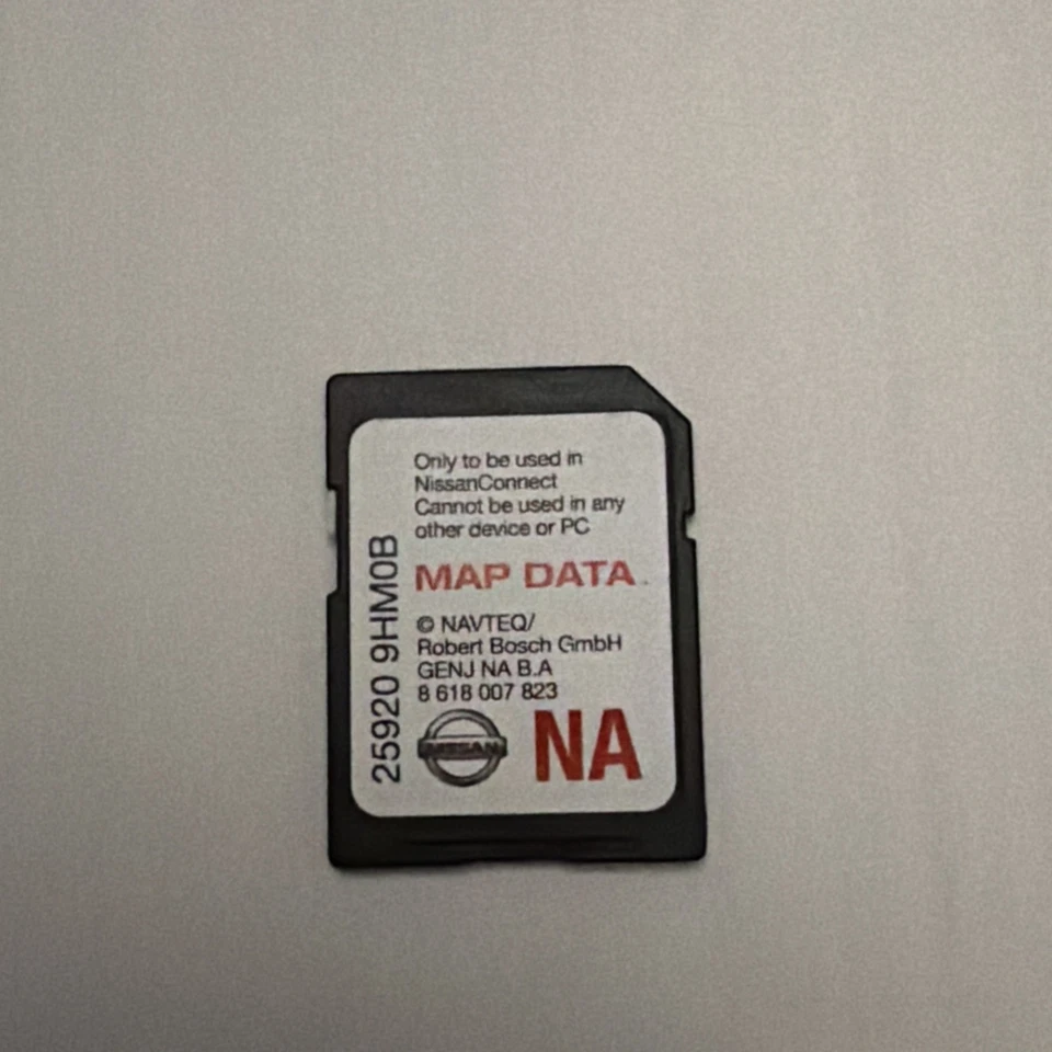 Tarjeta SD 25920-9HM0B mapa Nissan OEM navegación GPS 2014-2019 Foto 1 de 1
