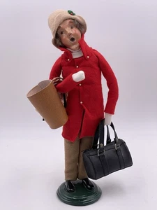 Byers Choice The Carolers 2002 Limited Edition 15/100 Traveler Man with Bags - Bild 1 von 13