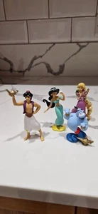 Disney Aladdin Figures X 3 & Rapunzel Figure, Pre Owned, Good Condition - Picture 1 of 5