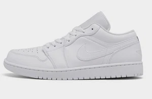 Tenis Nike Air Jordan Retro 1 Bajo TRIPLE BLANCO TODAS LAS TALLAS 553558 136 AJ1 Para Hombre - Imagen 1 de 6