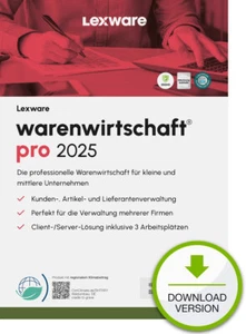 Lexware Warenwirtschaft Pro 2025, SW-Download, 1-Jahr Aktualisierung - Bild 1 von 1