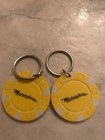 LO OF 2 DETROIT MOTOR CITY CASINO CHIP KEY CHAINS