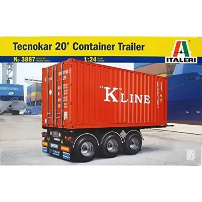Tecnocar 20" Container Trailer Plastic Kit 1:24 Model ITALERI - Immagine 1 di 4