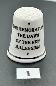 Bone China Thimbles, Collectable #1 - Picture 1 of 24