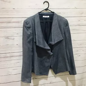 BIANCA SPENDER Jacket Blazer Size 16 Linen Blend Long Sleeve - Picture 1 of 5