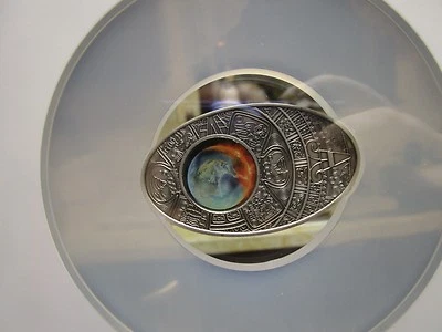 2012 FIJI .925 Silver Prophecy of Maya Calendar Apocalypse Coin NGC PF69 mayan - Image 1 of 4