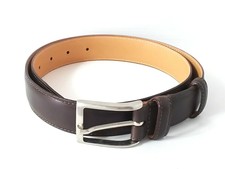 Auth Felisi DarkBrown Leather Belt