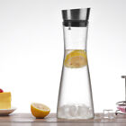  Transparent Glass Pot Clear Water Jug Pitcher Jar with Lid Teapot Bottle