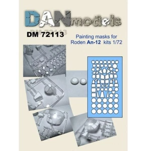 Dan Model 72113 For Scale Model Kit 1:72 Mask for the Model of the AN-12 (Roden) - Picture 1 of 3