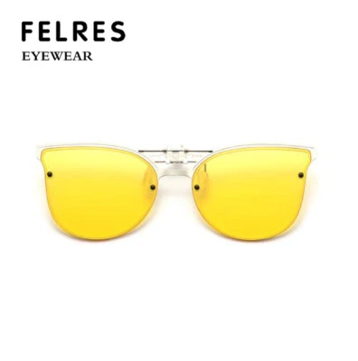 Polarized Photochromic Clip On Sunglasses For Men Women Flip Up Driving Glasses - Image 1 of 4