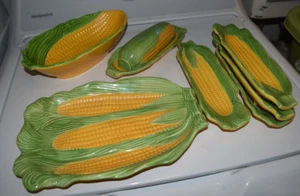 Disney Japan CORN plate bowl butter holders dinner service set pieces tableware - Picture 1 of 11