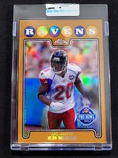 2008 Topps Chrome Ed Reed Gold Refractor /199 UNCIRCULATED Baltimore Ravens Card
