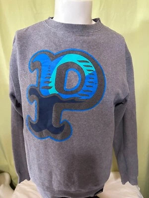 Suéter de cuello redondo gris Pink Dolphin Clothing para hombre talla grande Foto 1 de 4