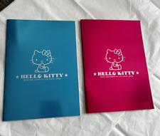 Sanrio Hello Kitty 7" Ruled Lined Notebook Journal 2 pc Red & Blue Cover - New