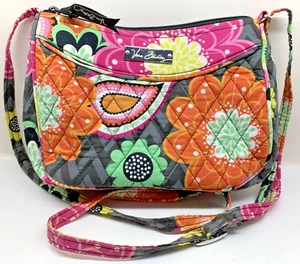 Vera Bradley Small Floral Purse With Adjustable Strap & Outside Pocket - Picture 1 of 10