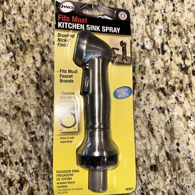 NUEVO cabezal de pulverización lateral de grifo de níquel cepillado Danco 10337 Foto 1 de 2