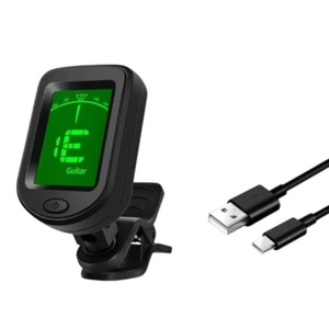 Guitar Tuners Clip On, Guitar Digital Tuner with LCD Display for Guitar, Bass - Picture 1 of 8