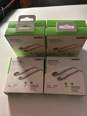 BELKIN USB-C TO USB-C CABLE BOOST CHARGE 1M TYPE C USB-IF CERTIFIED CAB003BT1MBK - Image 1 of 4