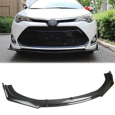 For Toyota Corolla /Corolla Front Bumper Lip Chin Spoiler Splitter Carbon Fiber Foto 1 de 4