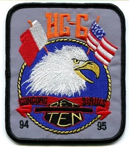 HC-6 Det 10 USNS Concord USNS Sirius 1994-95 Deployed US Navy patch eagle, flags - Picture 1 of 1