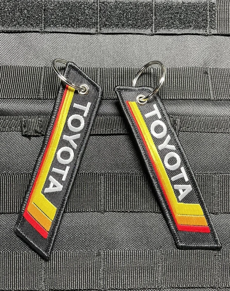 2 Pack TOYOTA Keychain Vintage Retro 4RUNNER TACOMA SUPRA TUNDRA TRD - Image 1 of 4