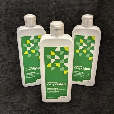 EASYVISION x3 SEALED Spevsavers Easy Vision Unipurpose Contact Lense Solution 3 x 240ml