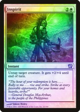 Inspirit FOIL 9th Edition NM White Uncommon MAGIC THE GATHERING CARD ABUGames
