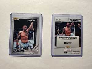 SANTIAGO PONZINIBBIO #149 - 2022 PANINI UFC 282 -  TKO's MORONO FOR THE WIN 1/80