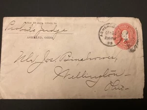 ICOLLECTZONE US Postal Stationary Entire U362 used (A100) - Picture 1 of 2