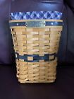 1997 Longaberger J.W. Collection Miniature Waste Basket with liner and protector