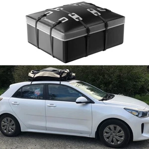 For Kia Rio 15 Cubic Feet Car SUV Top Roof Cargo Carrier Bag Luggage Storage USA - Picture 1 of 16