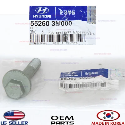 Genuine Lateral Arm Adjust Bolt OEM Various Hyundai Kia 11-22 *See compatibility - Image 1 of 3