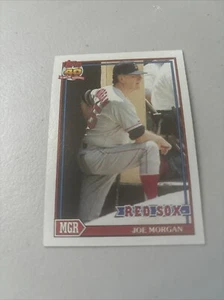 1991 Topps Manager Joe Morgan Boston Red Sox #21 - Picture 1 of 2
