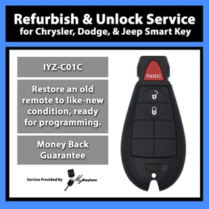 Servicio de flash de desbloqueo para entrada remota Chrysler Dodge Jeep Fobik Fob IYZ-C01C - Imagen 1 de 7
