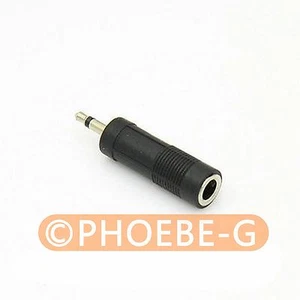 6.35mm JACK to 3.5mm Plug Studio Flash PC Sync Adapter - Picture 1 of 1