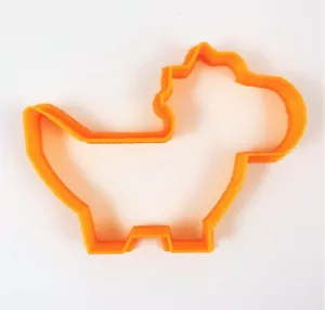 Pachycephalosaurus Dinosaur Cookie Cutter--3D Printed Baking Animal Kids Party  - Picture 1 of 1