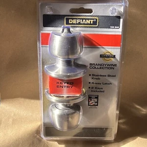 Defiant Brandywine Stainless Steel Keyed Entry Knob 154-644 - Picture 1 of 2