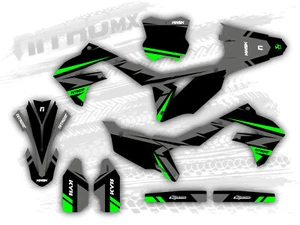 Graphics Kit fits Kawasaki KX 250F KXF 250 KX250F 2021 2022 2023 2024 FLUO/NEON - Picture 1 of 1