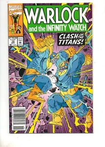 Reloj Warlock and Infinity #10 THANOS vs THANOS COV/HISTORIA de JIM STARLIN! 1992 - Imagen 1 de 2